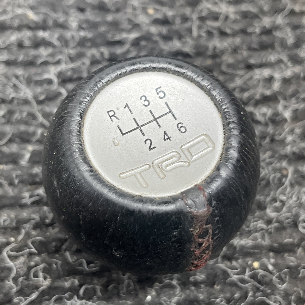 ☑️ TRD Leather Shift Knob Toyota 86 ZN6 Subaru BRZ ZC6 MT M12×1.25 JDM Used