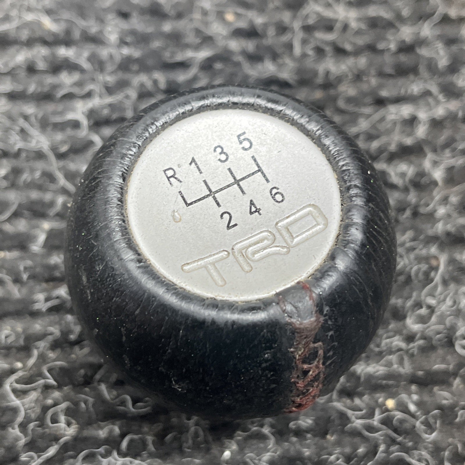 ☑️ TRD Leather Shift Knob Toyota 86 ZN6 Subaru BRZ ZC6 MT M12×1.25 JDM Used
