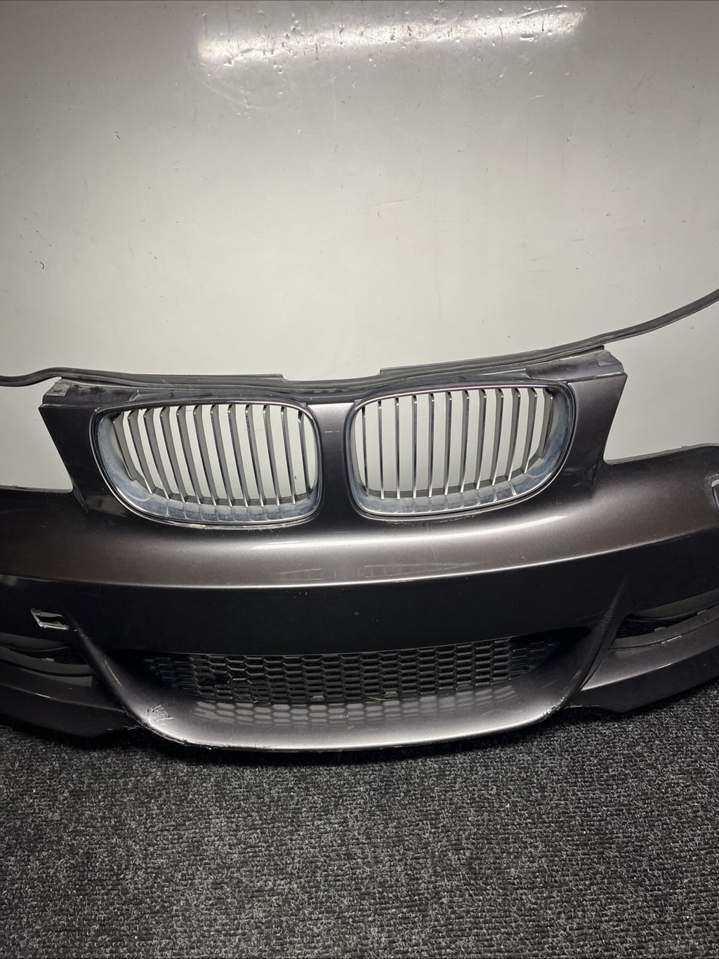 ☑️ 08-13 OEM BMW E82 E88 135 Front Bumper M Sport Sparkling Metallic A22/7 *NOTE