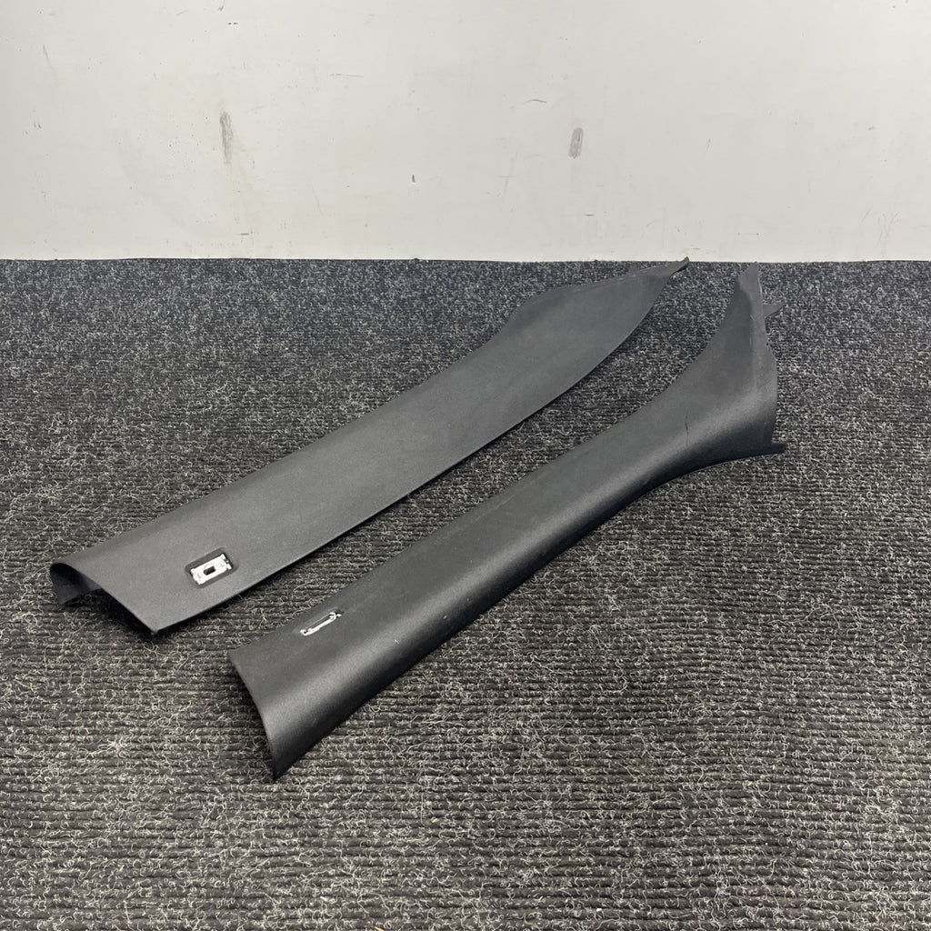 ☑️ BMW OEM X5 E70 07-13 FRONT LEFT & RIGHT SIDE SET A PILLAR TRIM COVER BLACK
