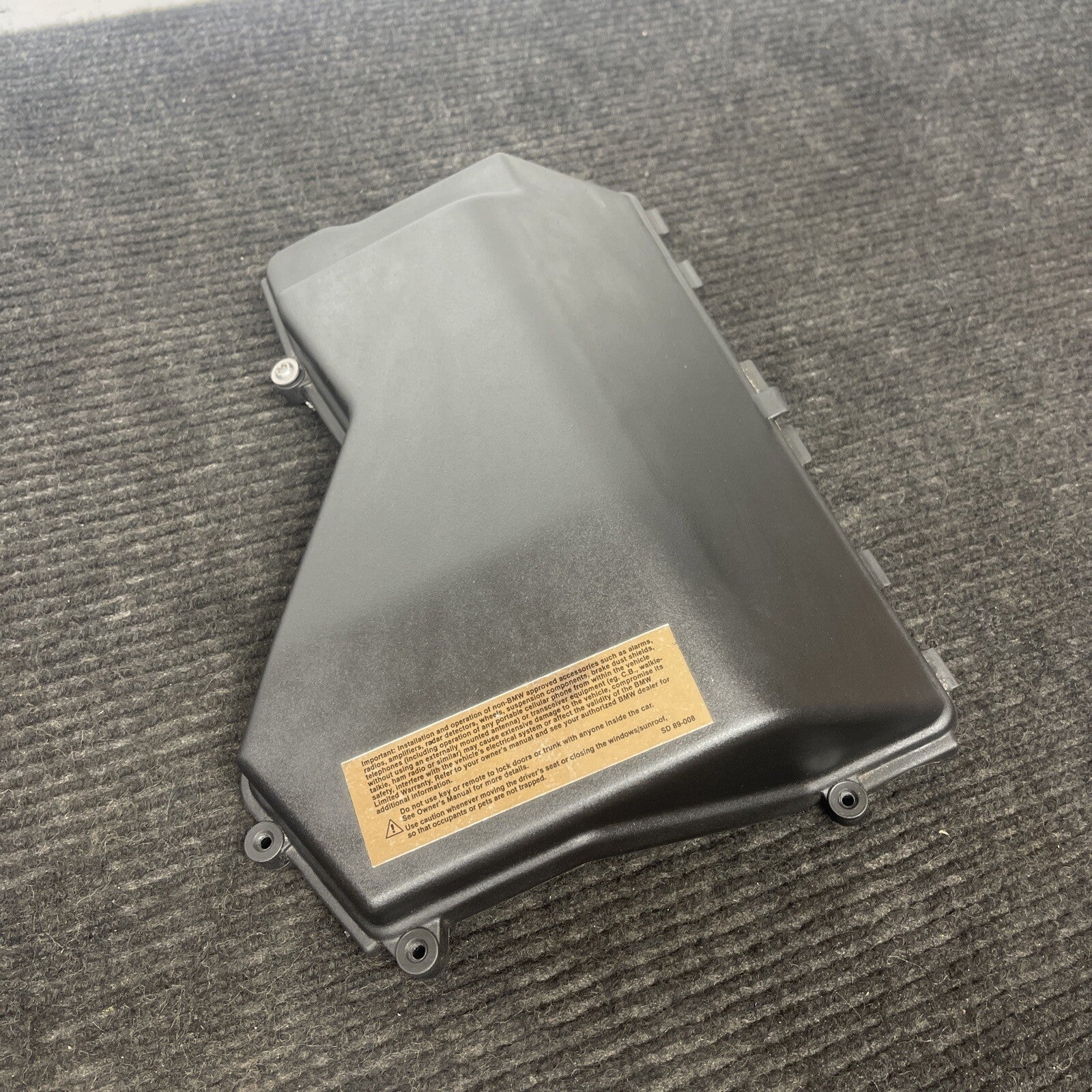 ☑️ 2002-2006 BMW E46 325 330 M3 Fuse Box Under Hood Electronics Cover Lid OEM