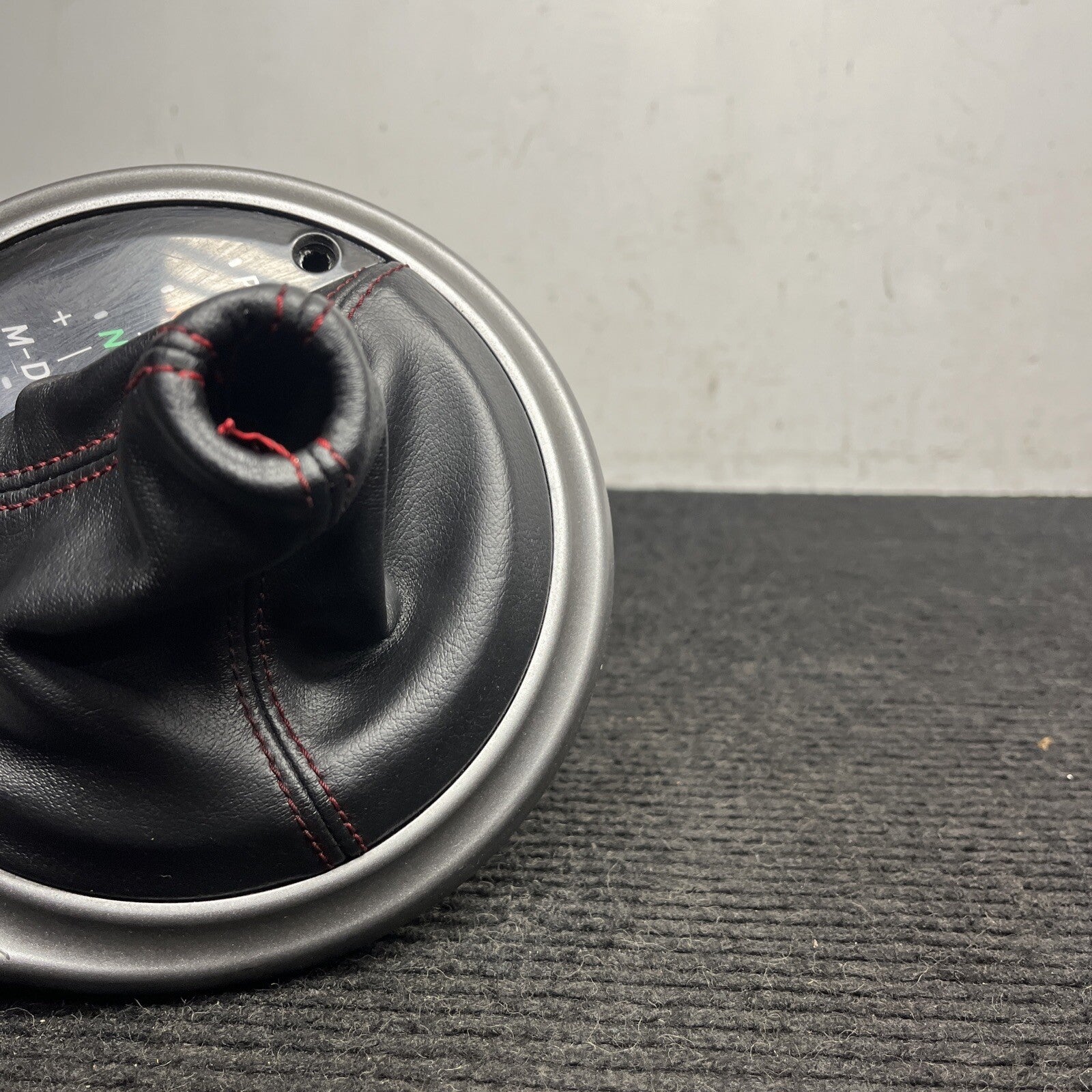 ☑️ 2013-2016 SUBARU BRZ FRS Automatic Gear Shifter Trim Boot Red Stitched OEM