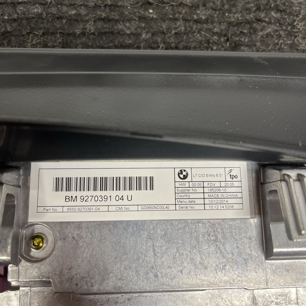 ☑️ 14-17 OEM BMW F22 240 M235 Multifunction Display Information Screen L7 6.5"