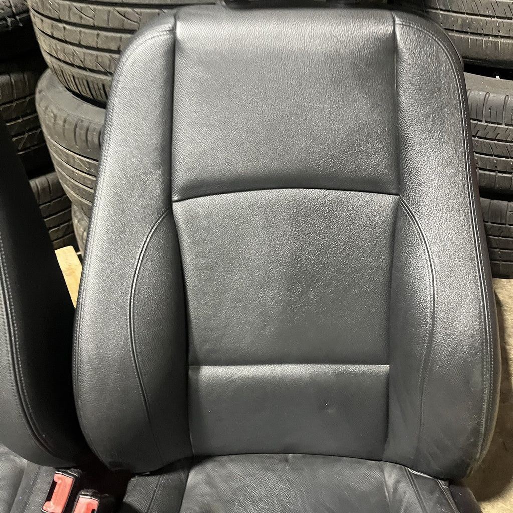 ☑️ 08-13 OEM BMW E82 128 135 Coupe Front Power Sport Seats Boston Leather Black