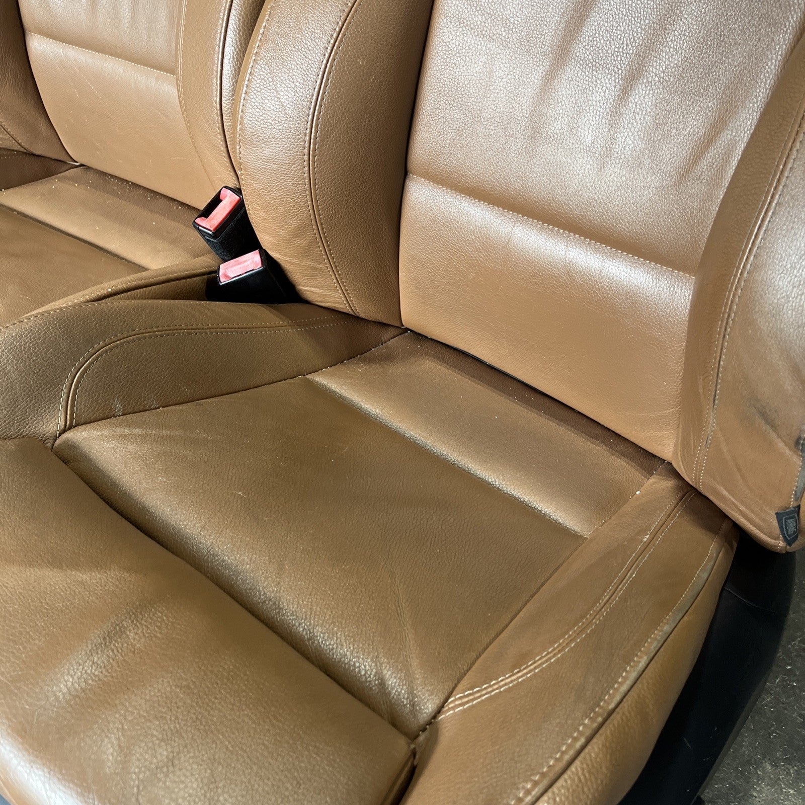 ☑️ BMW E92 328 335 2dr Front & Right Interior Sport Seat Set Saddle Brown OEM