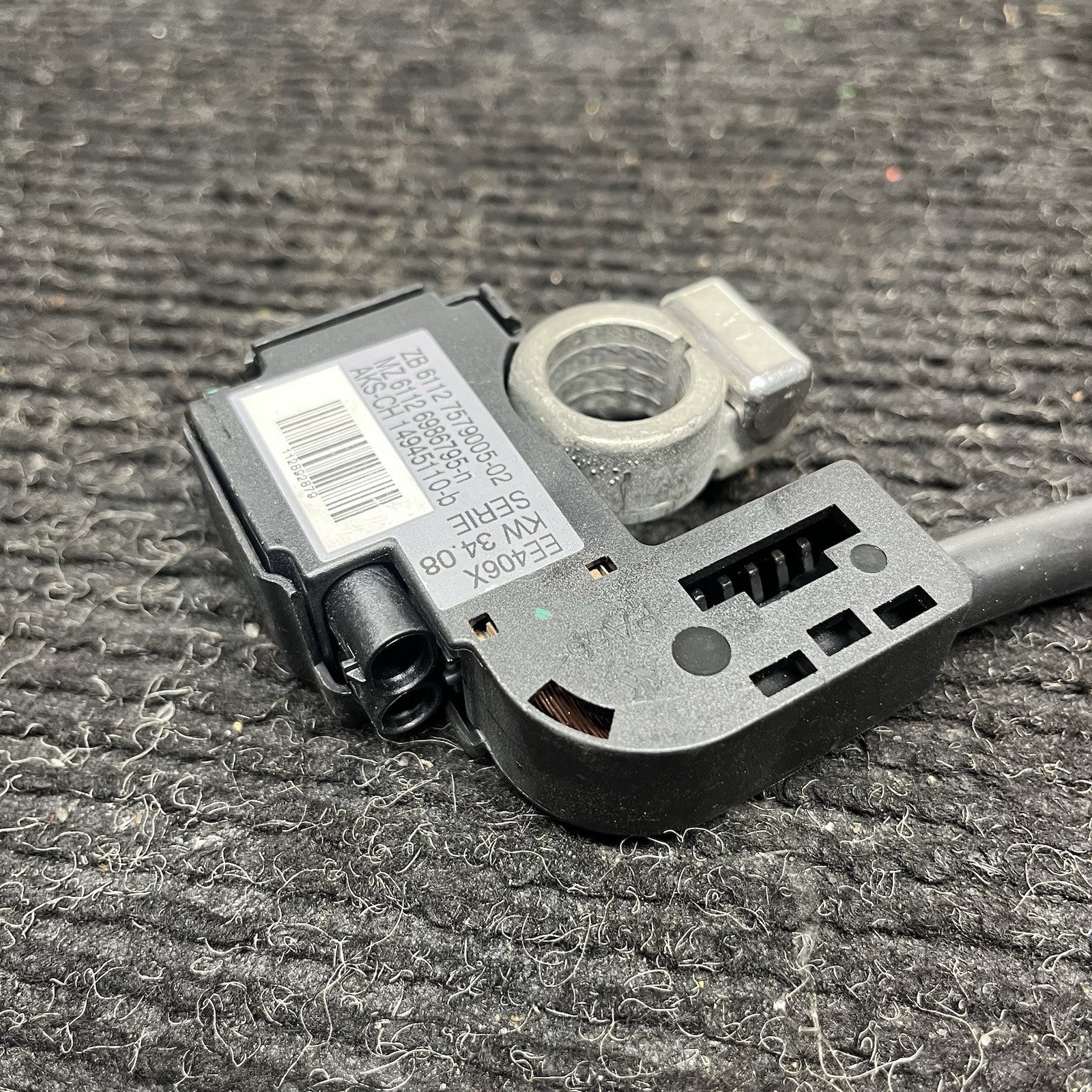 ☑️ 07-10 OEM BMW E93 328 335 M3 Battery Negative Cable Terminal IBS Ground