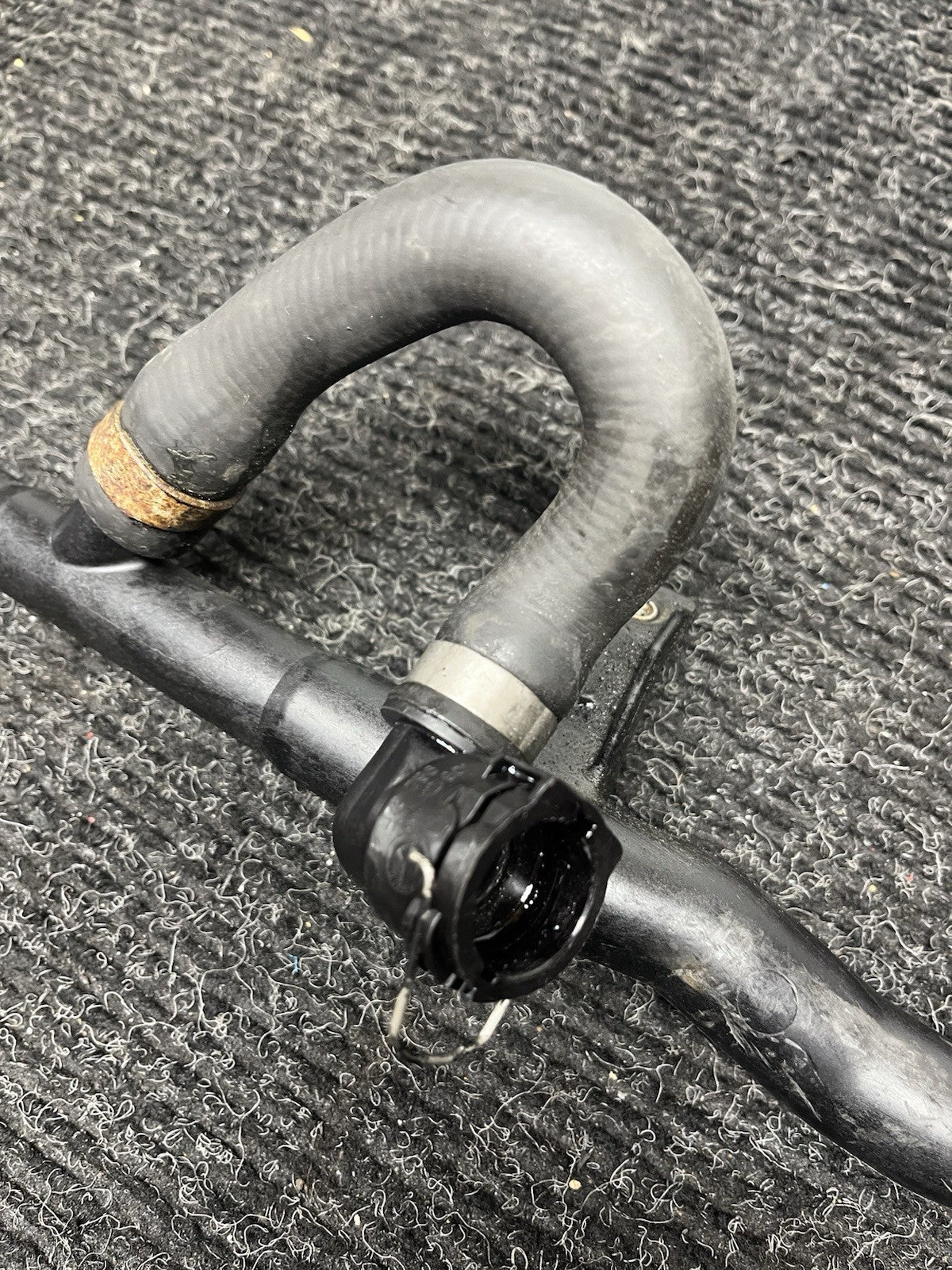 ☑️ 07-15 BMW E90 E92 E84 135i 335i X1 Lower Radiator Thermostat Coolant Hose OEM
