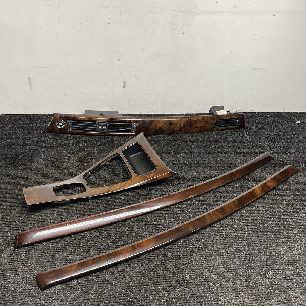☑️ 2008 - 2013 BMW E92 335i 328i WOOD INTERIOR TRIM SET OEM COUPE