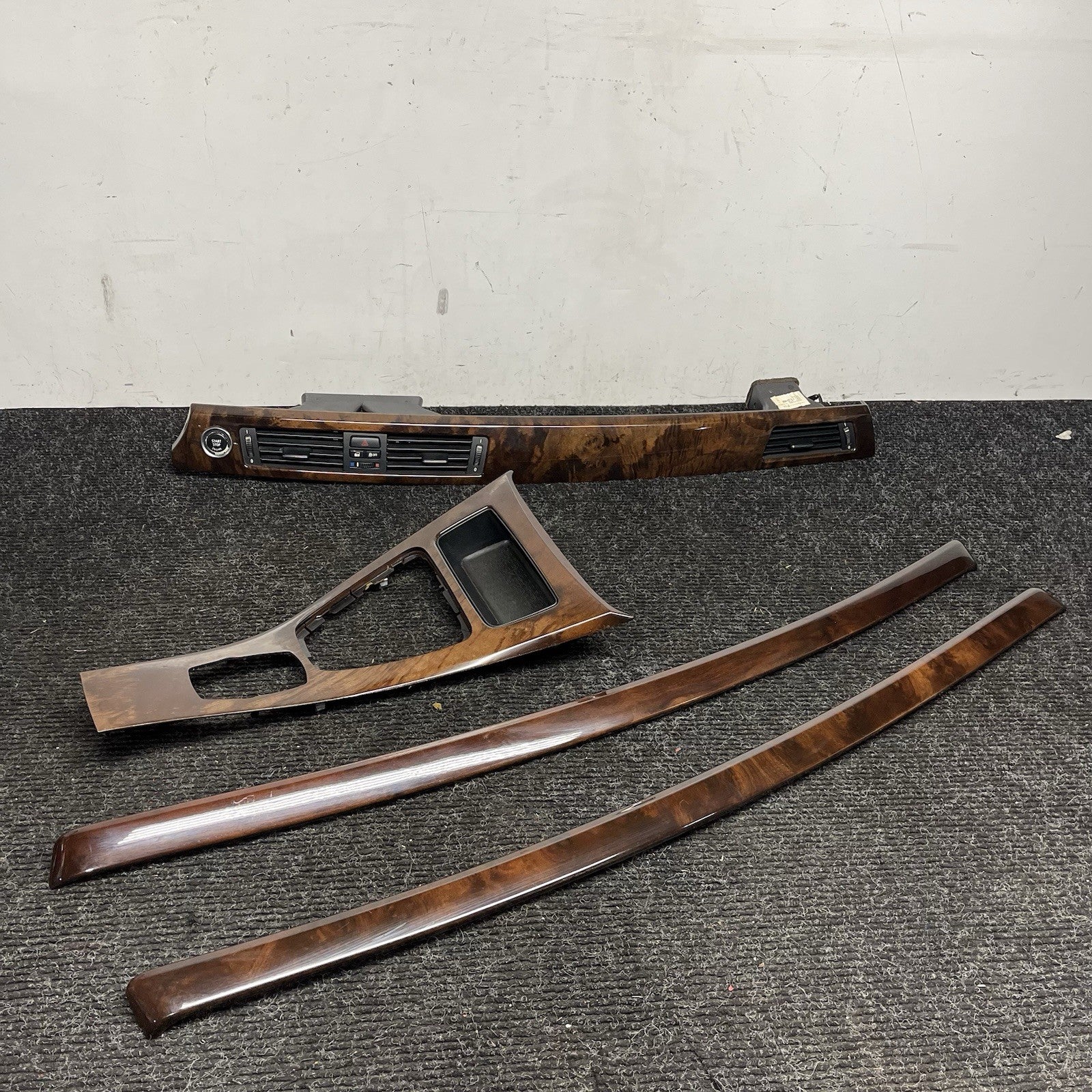 ☑️ 2008 - 2013 BMW E92 335i 328i WOOD INTERIOR TRIM SET OEM COUPE