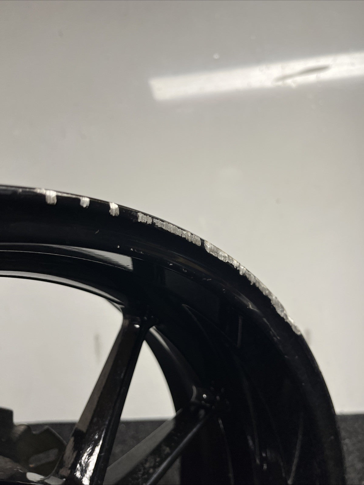 ☑️ OEM GENUINE 2009-2014 BMW S1000RR BLACK REAR WHEEL RIM (53711760)