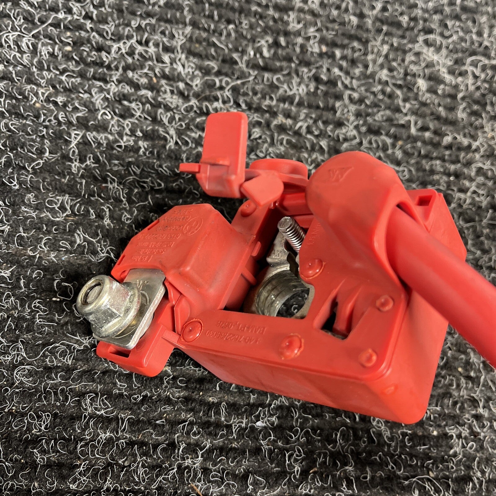 ☑️ 06-13 OEM BMW E82 E90 E92 E88 Battery Plus Pole Terminal Positive Red Cable