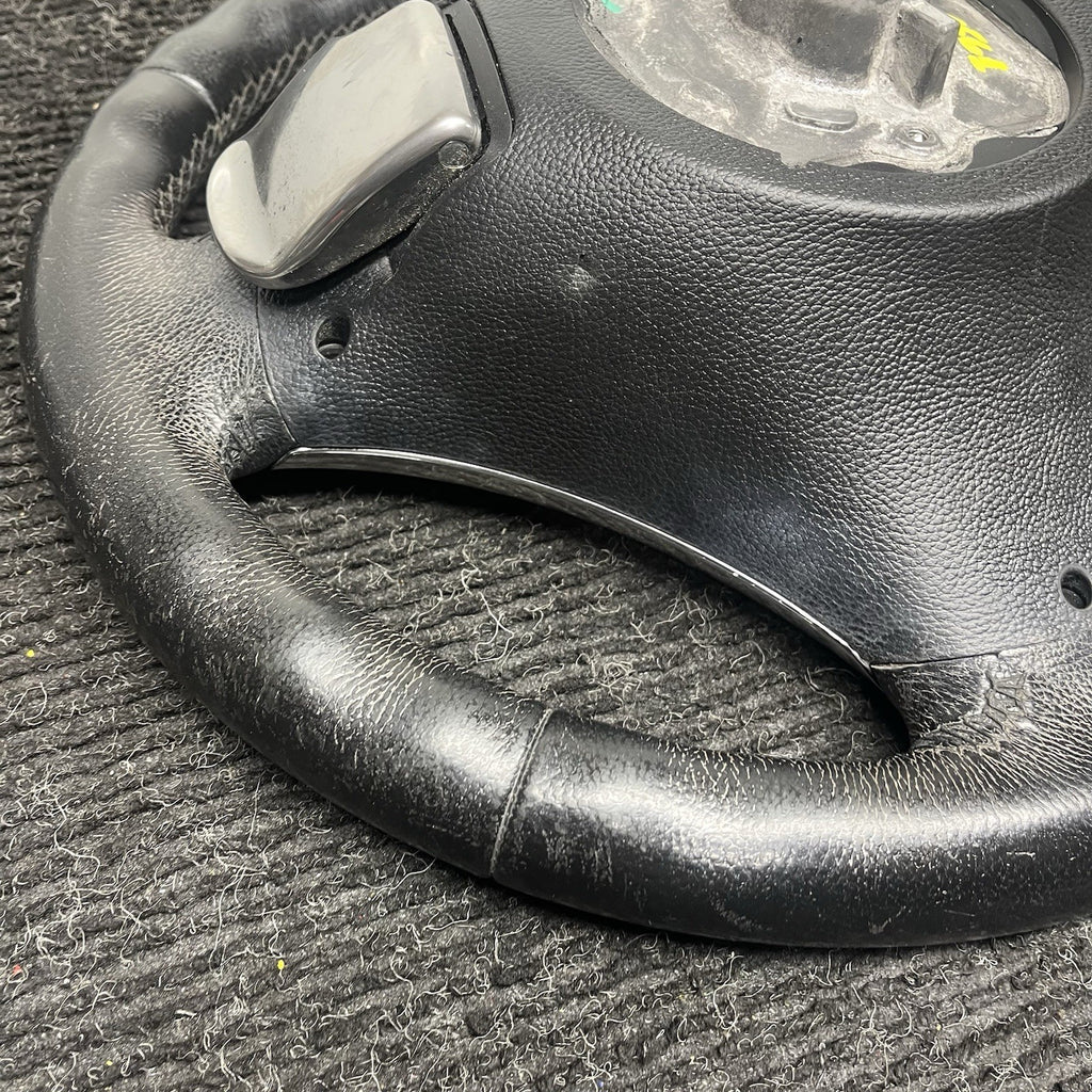 ☑️ 06-10 OEM BMW E92 E93 335 Sport Steering Wheel Black LEATHER w/ Paddles