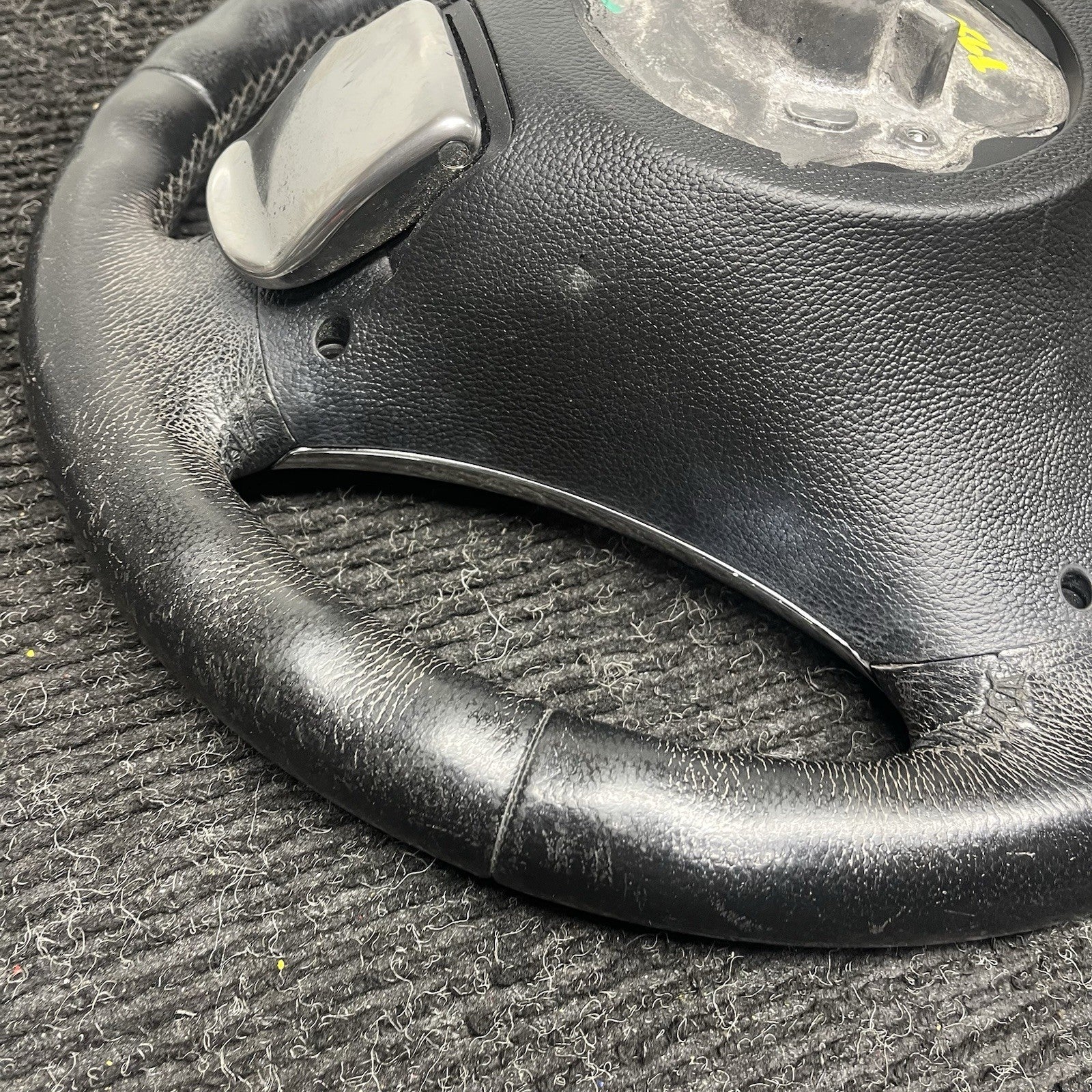☑️ 06-10 OEM BMW E92 E93 335 Sport Steering Wheel Black LEATHER w/ Paddles