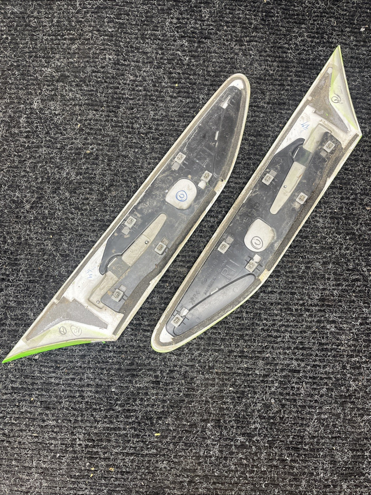 ☑️ 2013-2019 Scion FRS Subaru BRZ 86 OEM Fender Garnish Left & Right Green
