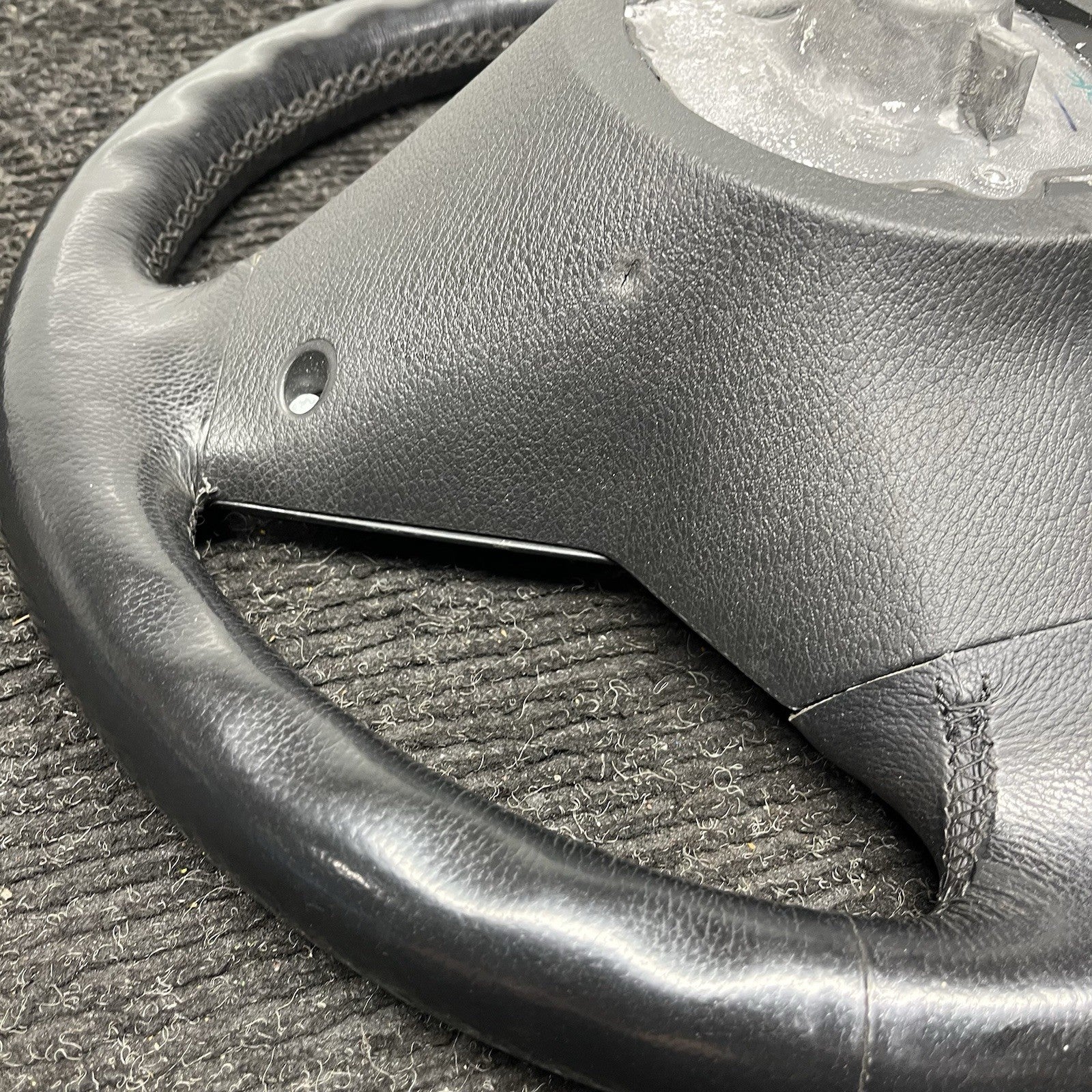 ☑️ 2007-2013 BMW E70 X5 Sport Leather Steering Wheel Assembly Black OEM