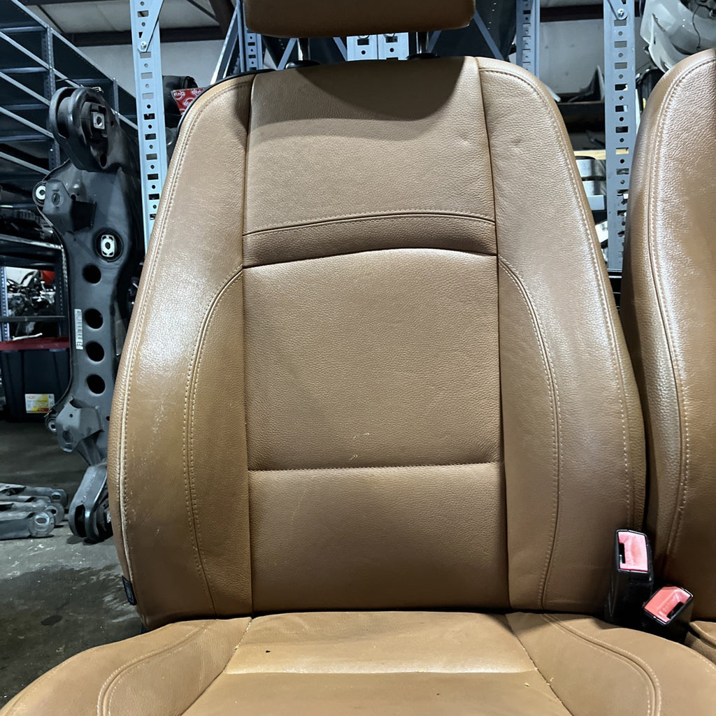 ☑️ 07-13 OEM BMW E92 Front Left Right SPORT Seats Black Dakota Leather HEATED