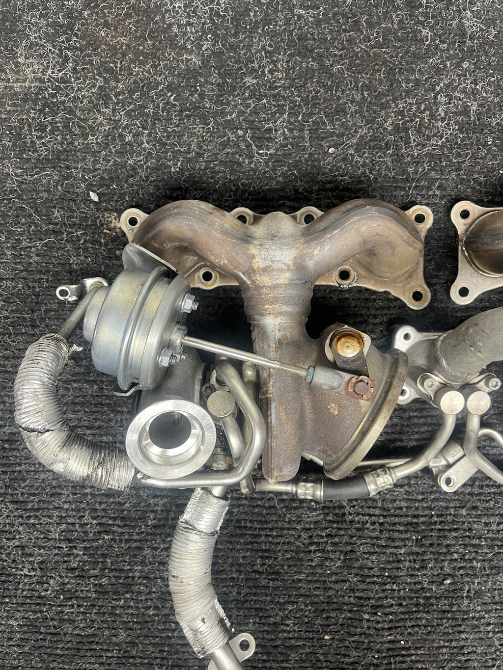 ☑️ 07-10 BMW 335I E90 E92 E93 N54 TWIN TURBO CHARGER SET MANIFOLD OEM 82k