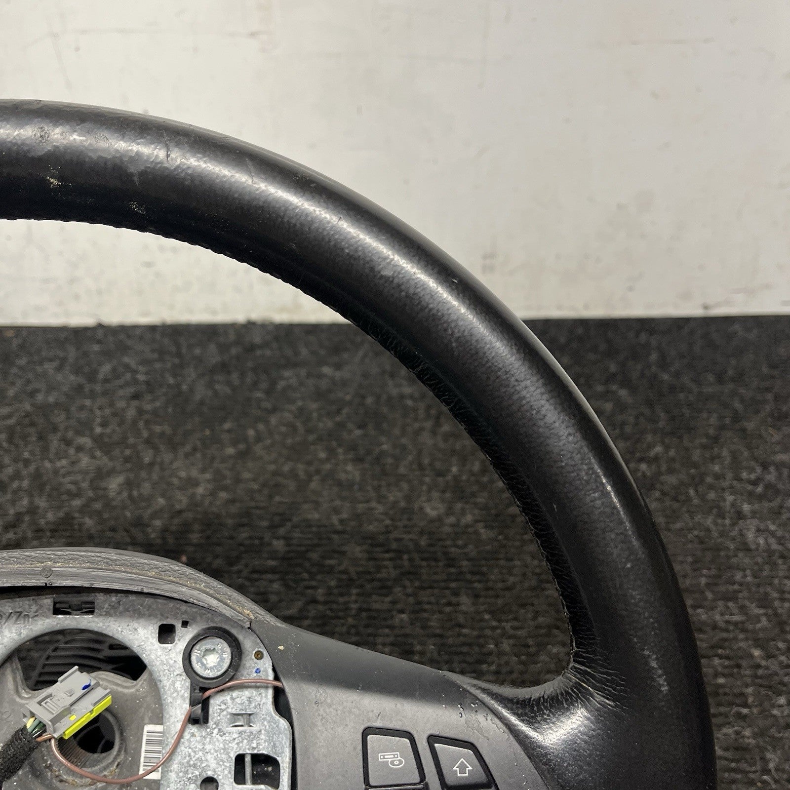 ☑️ 2007-2013 BMW E70 X5 Sport Leather Steering Wheel Assembly Black OEM