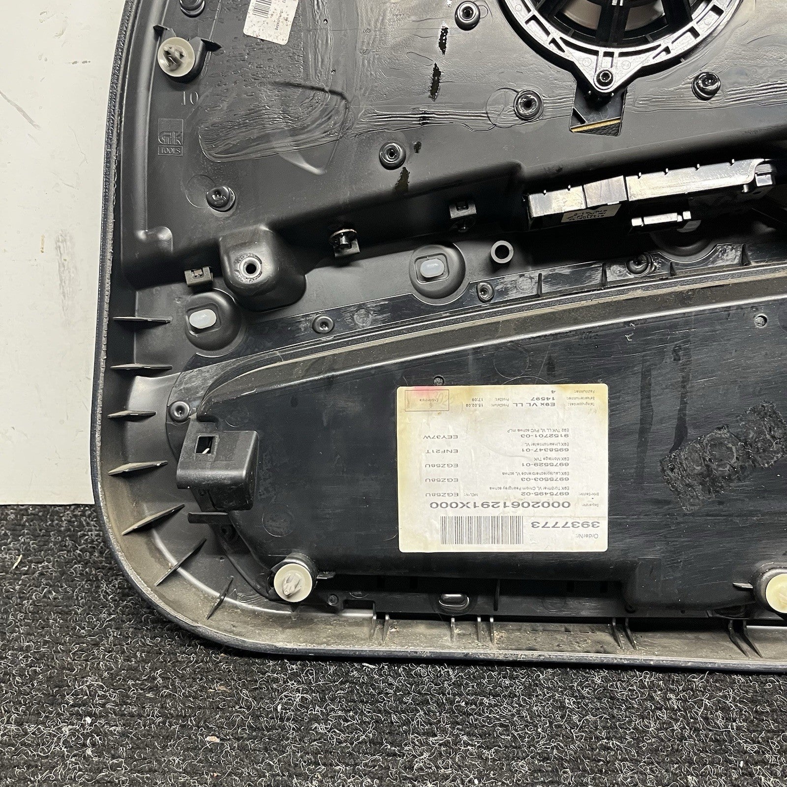 ☑️ 07-13 OEM BMW E93 E92 Front Left Driver Door Card Panels Black Dakota LEATHER