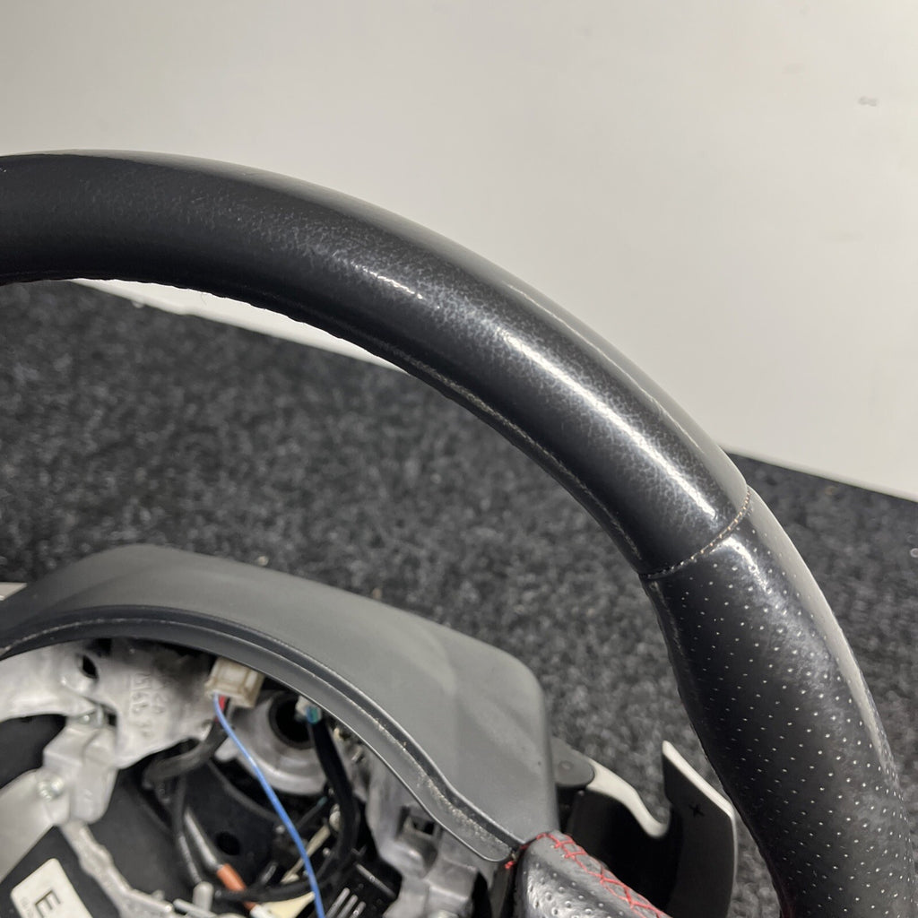 ☑️ 2013-2016 SCION FRS Subaru BRZ OEM Steering Wheel Red Stitched Shift Paddles