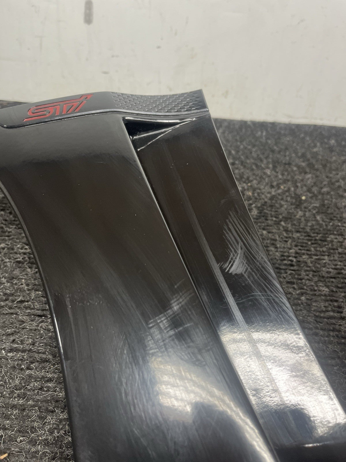 ☑️ 2015 2021 SUBARU WRX STI FRONT LEFT FENDER MOLDING GARNISH OEM BLACK