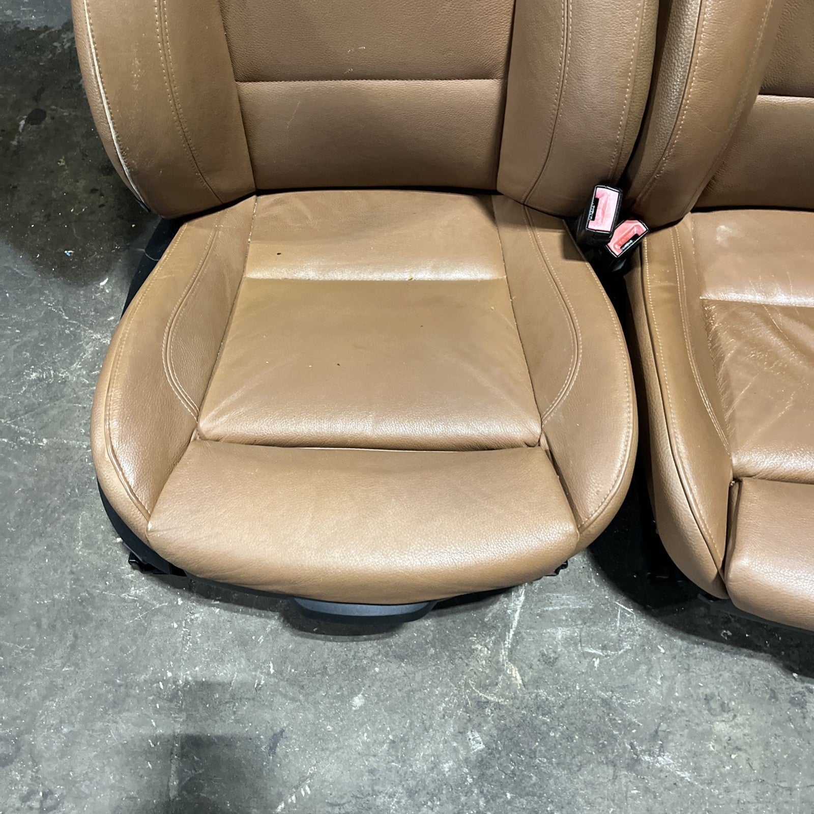 ☑️ 07-13 OEM BMW E92 Front Left Right SPORT Seats Black Dakota Leather HEATED