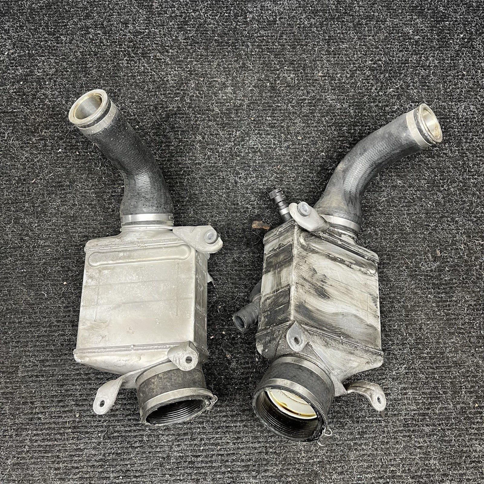 ☑️ OEM BMW F12 F06 F10 F02 550 650 N63 4.4L Engine Turbocharger Intercooler SET