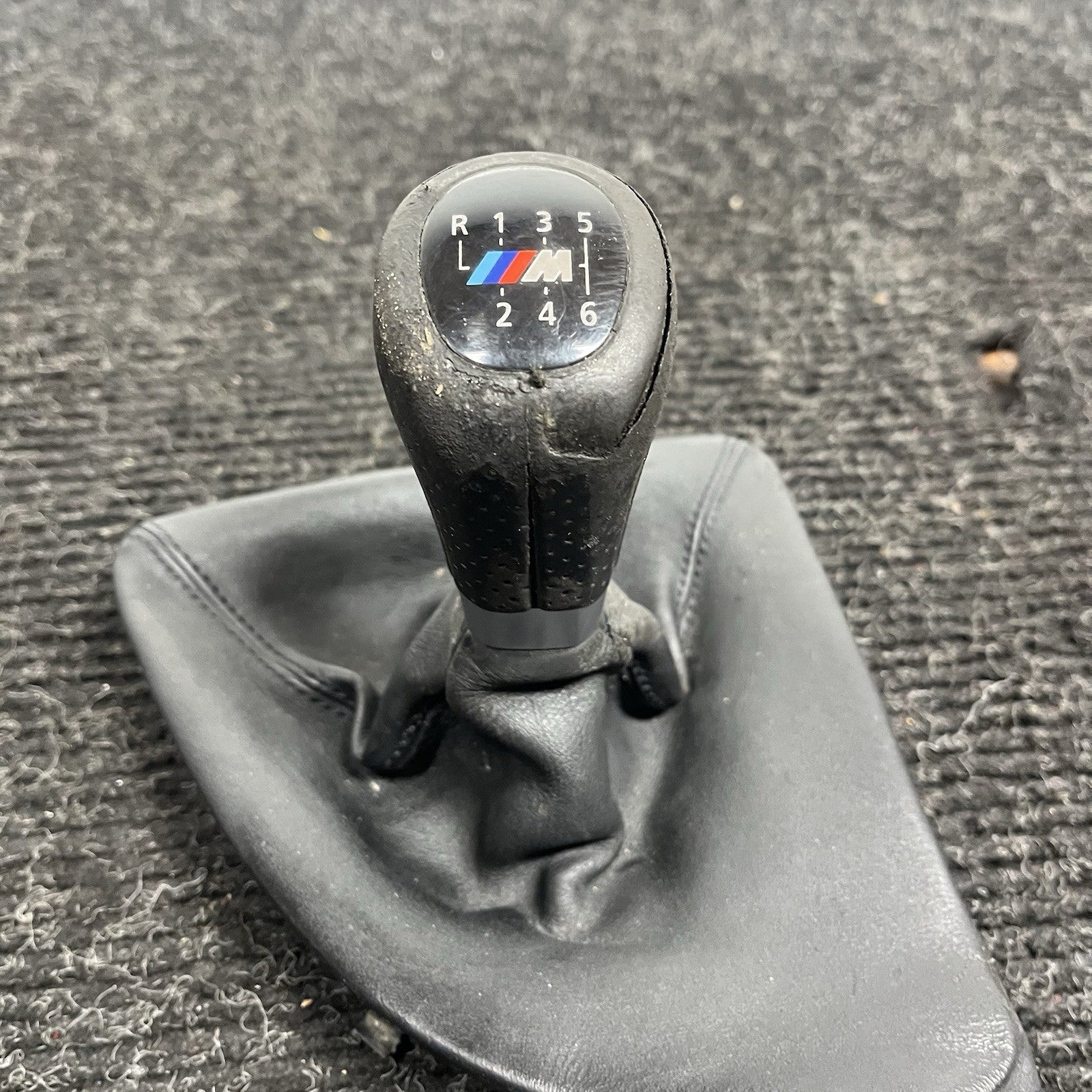 ☑️ 08-13 OEM BMW E82 E88 Manual Transmission M Sport Gear Shifter Knob Leather