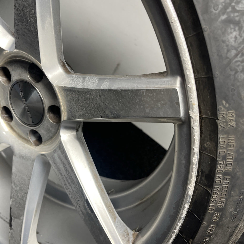 ☑️ ONE Vossen CV3 Silver Wheel W/TIRE & Cap 20x10.5 et30 5x112