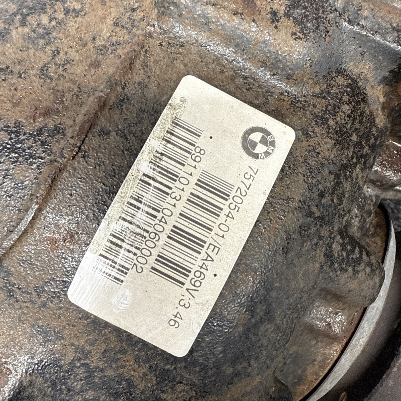 ☑️ 07-13 BMW E82 E90 E92 REAR AUTOMATIC AXLE DIFFERENTIAL CARRIER RATIO 3.46 OEM