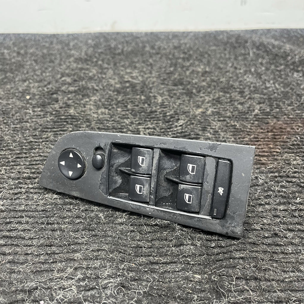☑️ 07-11 OEM BMW E90 E91 328 335 Front Left Driver Side Main Window Switch Black