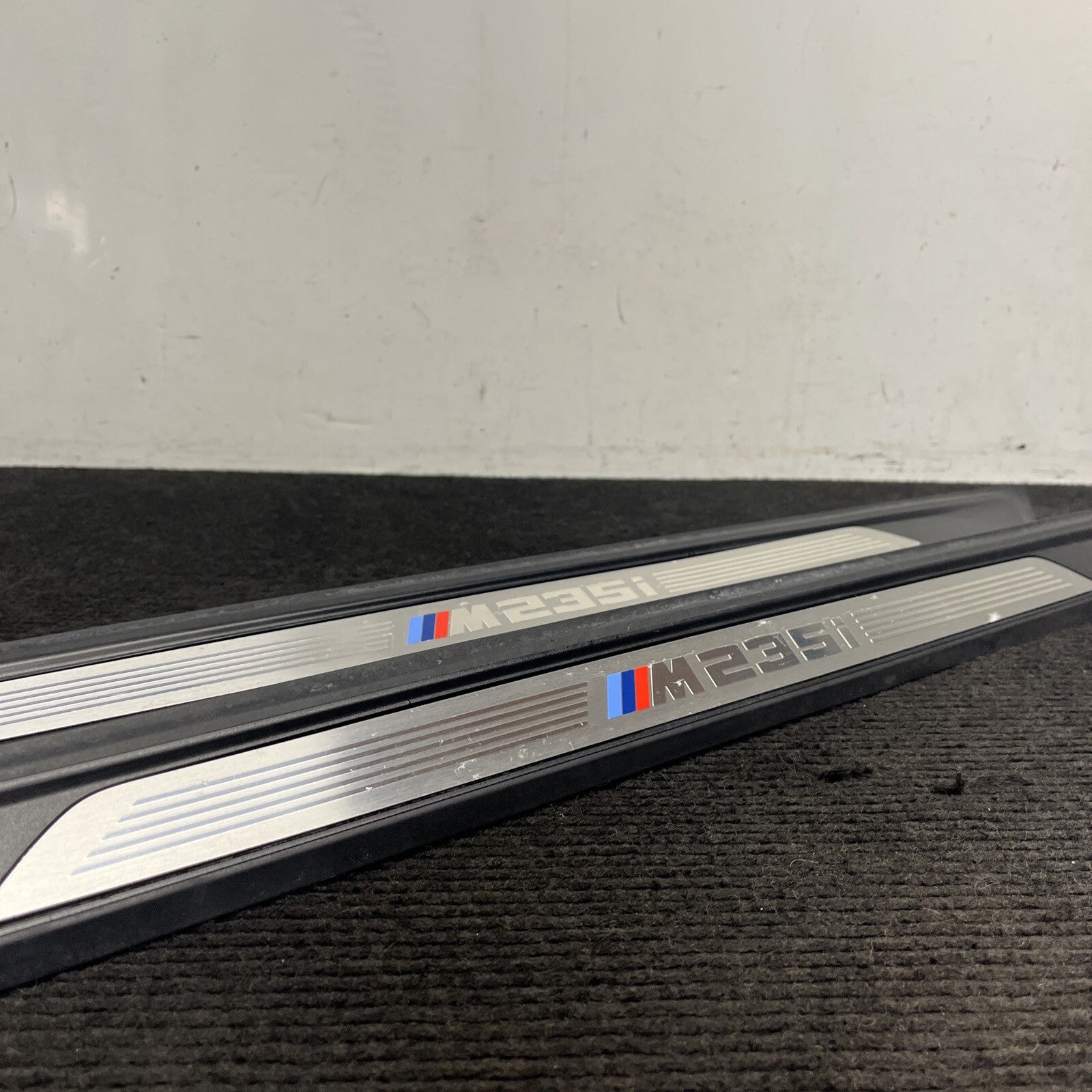 ☑️ 14-16 OEM BMW F22 M235 Pair Door Sills M SPORT Scuff Plate Trim SET NOTE*