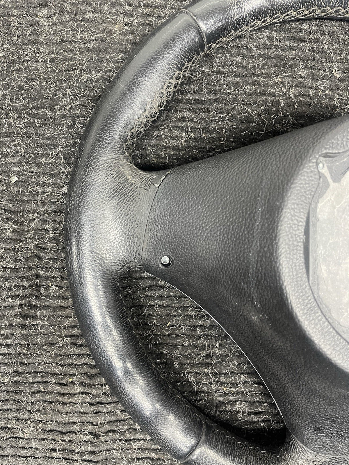 ☑️ 06-10 OEM BMW E92 E93 335 Sport Steering Wheel Black LEATHER Manual