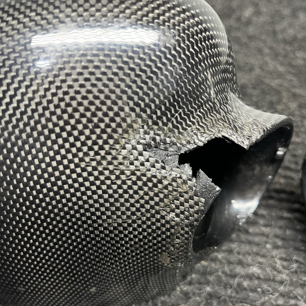 ☑️ Real Carbon Fiber Add-on Side Mirror Cover Caps for BMW M3 E46 2001-2006 NOTE