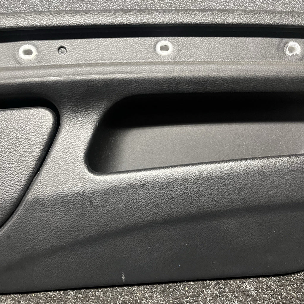 ☑️ 07-13 OEM BMW E93 E92 Front Passenger Door Card Panels Black Dakota LEATHER