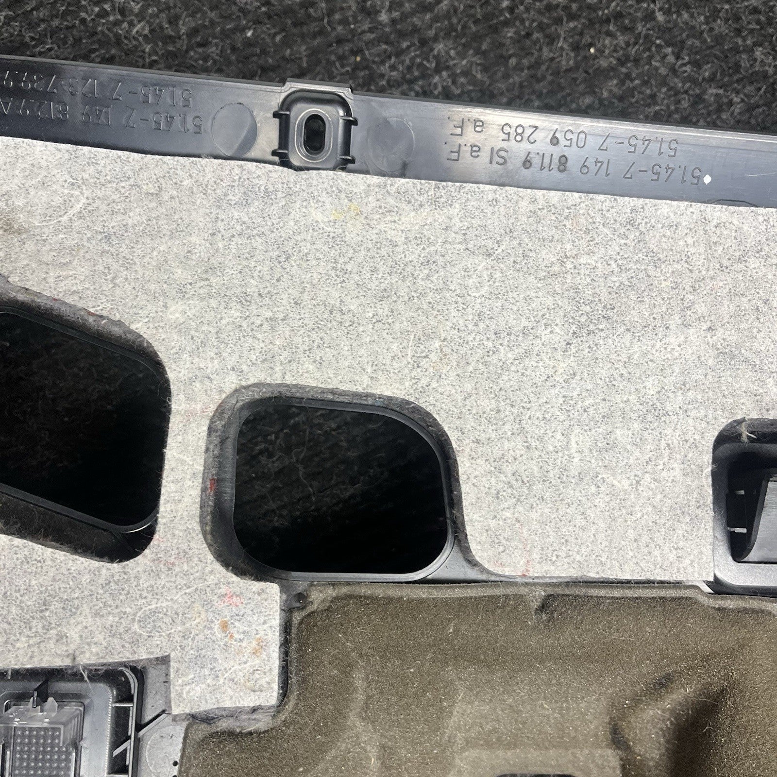 ☑️ 07-13 BMW E90 E92 E93 3 Series Front Lower Under Dash Trim Panel Black OEM