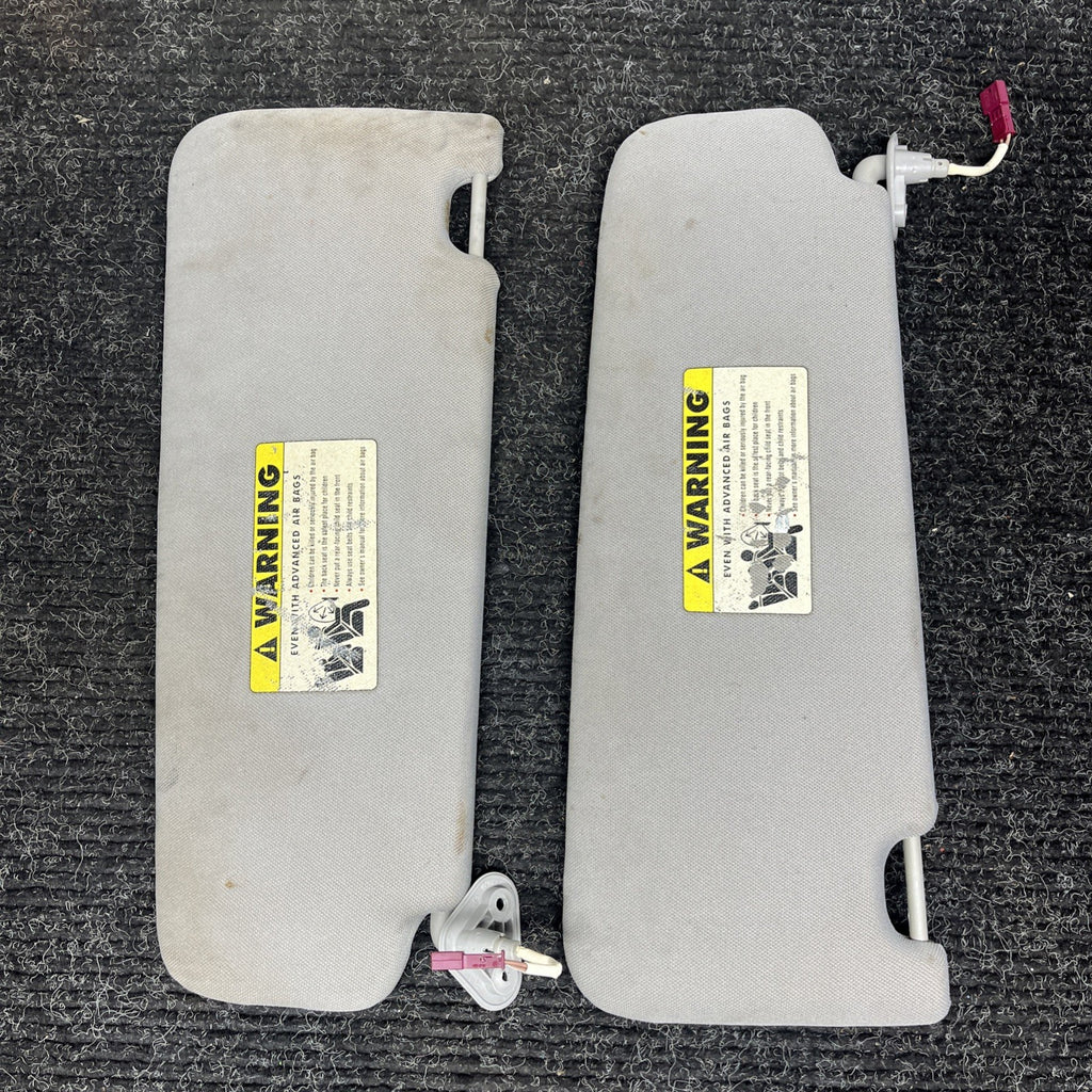 ☑️ 2006-2011 BMW E90 Sun Visor Shade Set Visors Left Right Pair Gray OEM