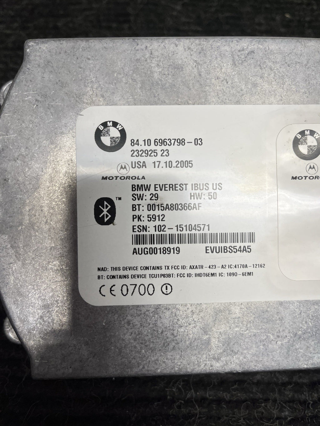 ☑️ 00-07 BMW E46 3 Series Telematics Bluetooth Phone Control Unit Module OEM