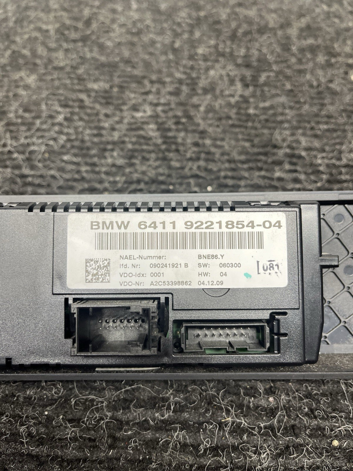 ☑️ 06-13 OEM BMW E90 E92 E93 335 AC A/C Heater Climate Control Switch Panel