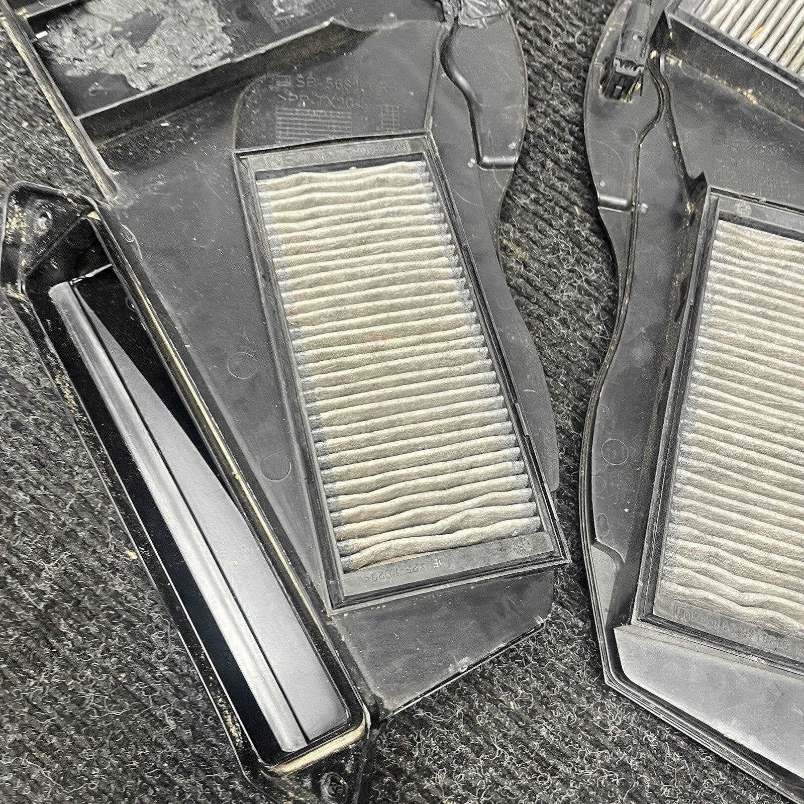 ☑️ 08-13 OEM BMW E90 E92 E93 M3 Cabin Air Filter Cowl Housing Lower Upper SET