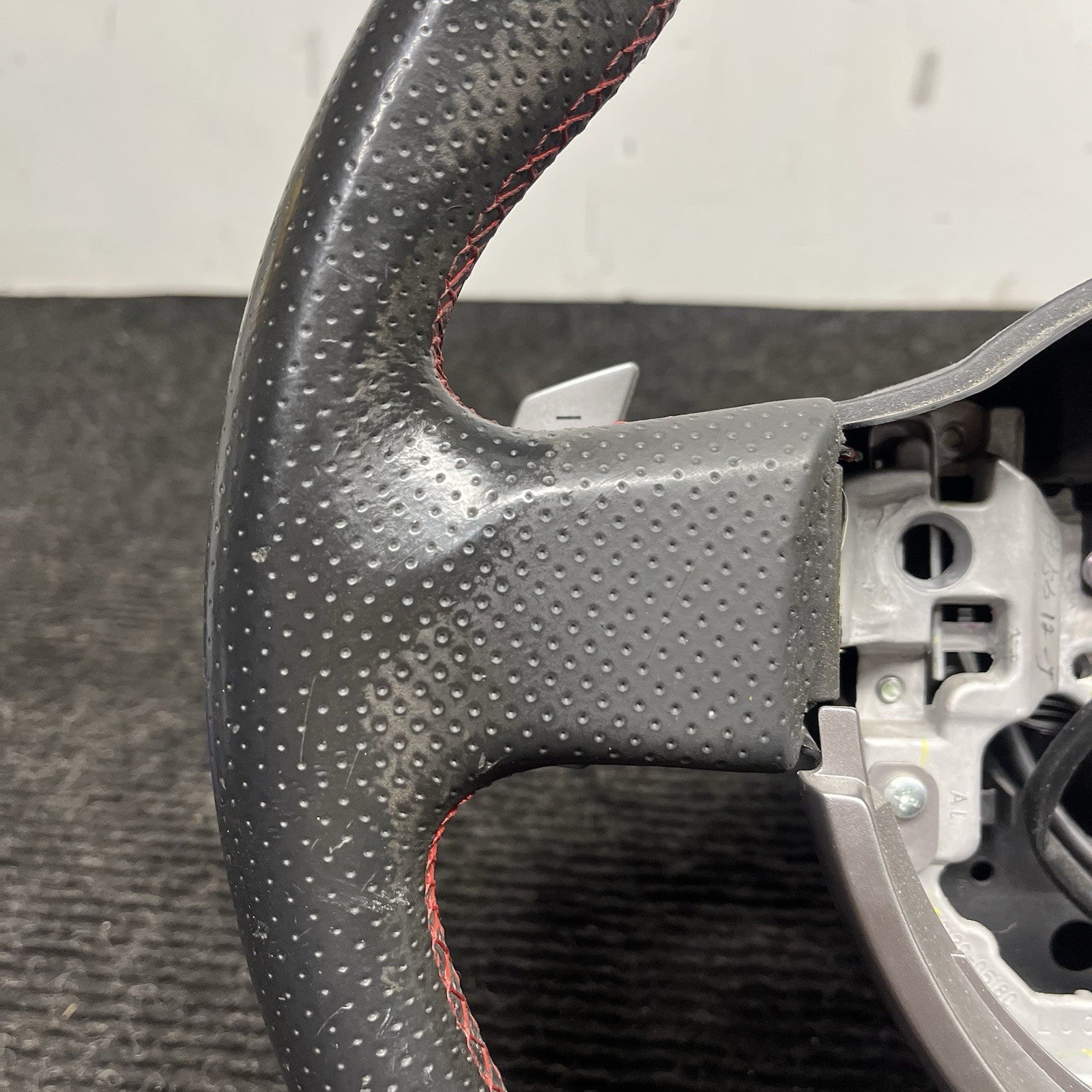 ☑️ 2013-2016 SCION FRS Subaru BRZ OEM Steering wheel Red Stitched Shift Paddles