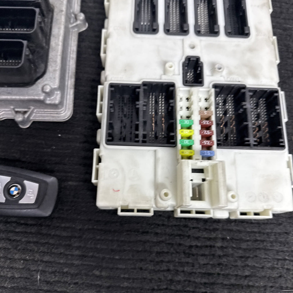 ☑️ 2014-2016 BMW 335i ACTIVE HYBRID F30 3.0 N55 TURBO ECM DME BCM MODULE KEY SET
