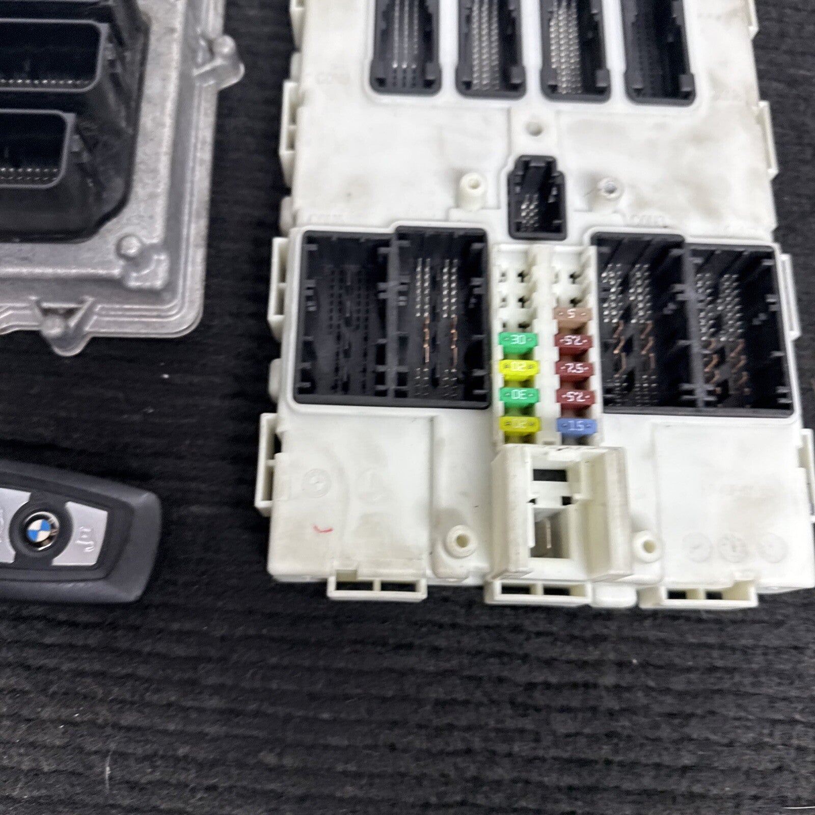 ☑️ 2014-2016 BMW 335i ACTIVE HYBRID F30 3.0 N55 TURBO ECM DME BCM MODULE KEY SET