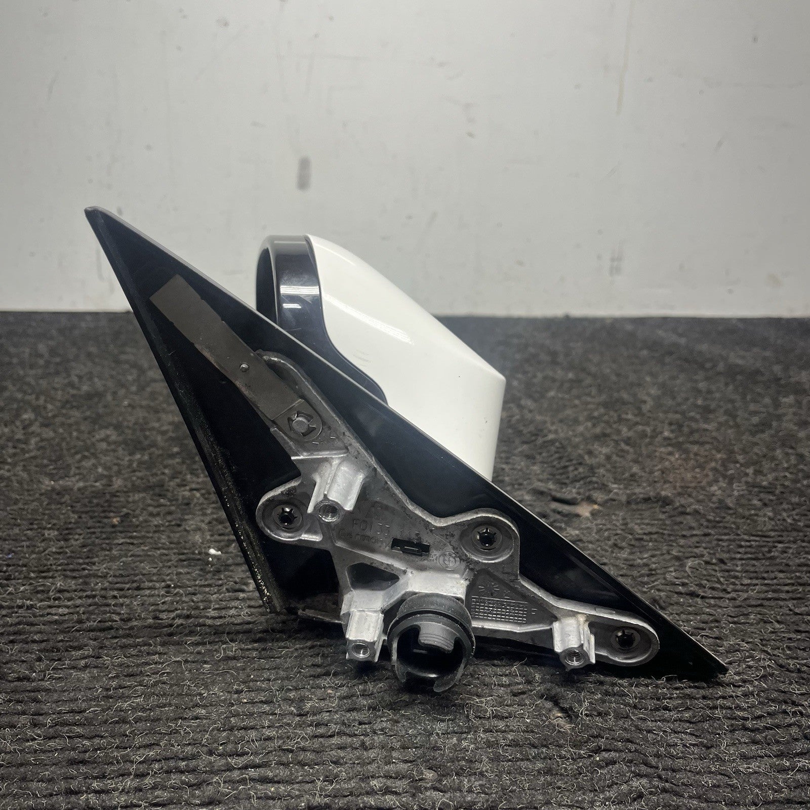 ☑️ 10-13 OEM BMW E82 E88 Front Left Driver Side Heated Mirror Assembly White