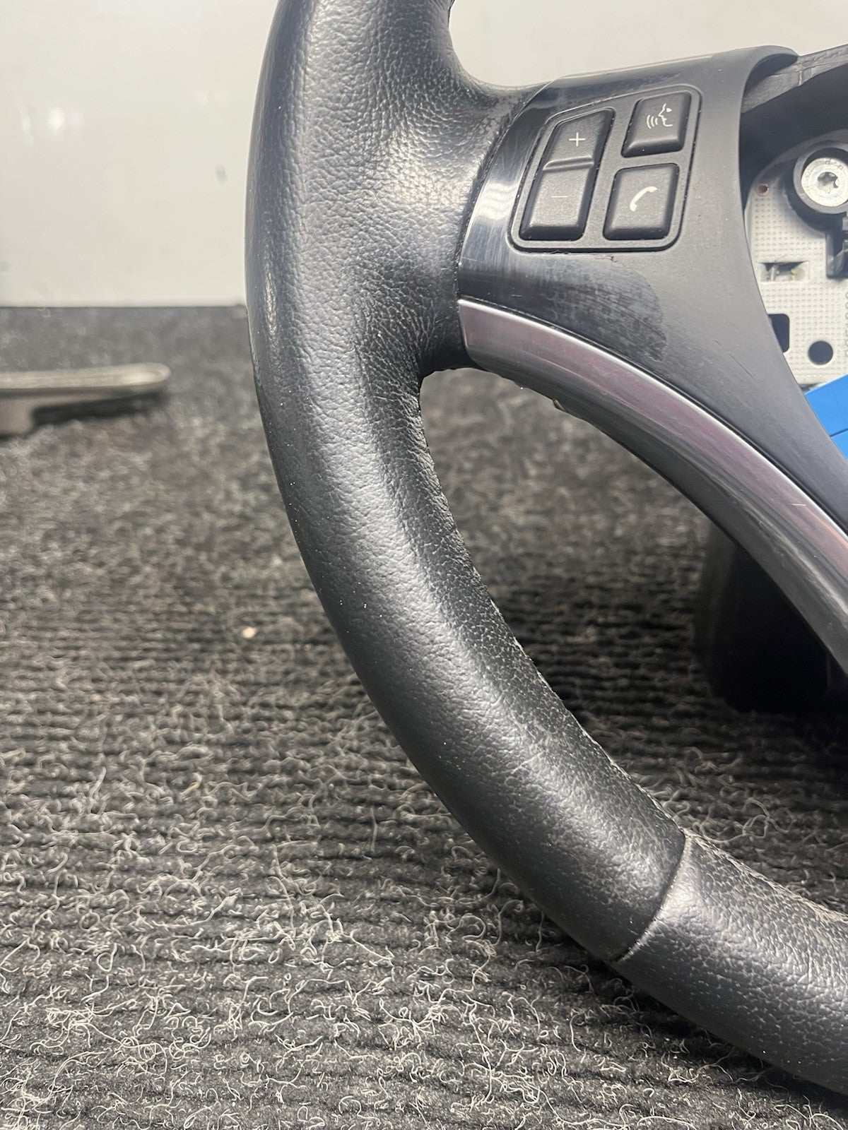 ☑️ 06-10 OEM BMW E92 E93 335 Sport Steering Wheel Black LEATHER Manual