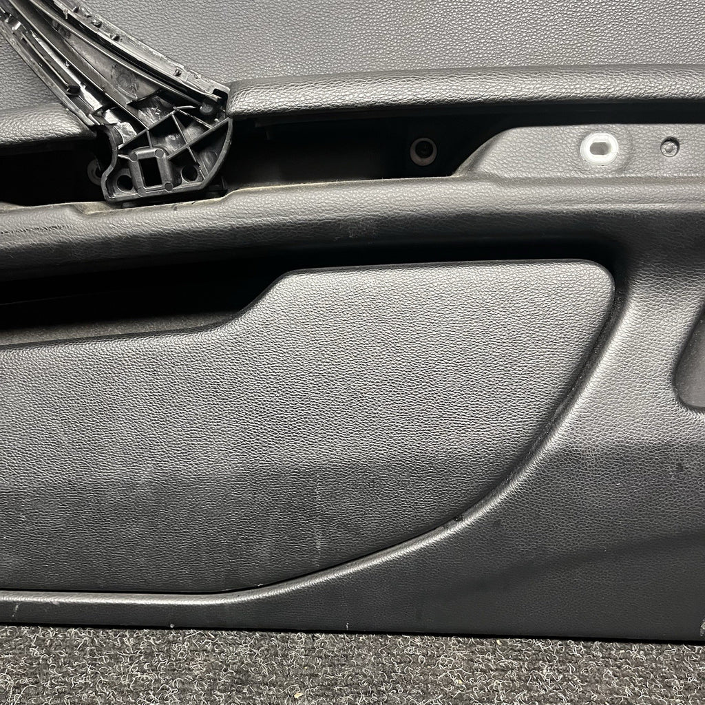☑️ 07-13 OEM BMW E93 E92 Front Passenger Door Card Panels Black Dakota LEATHER