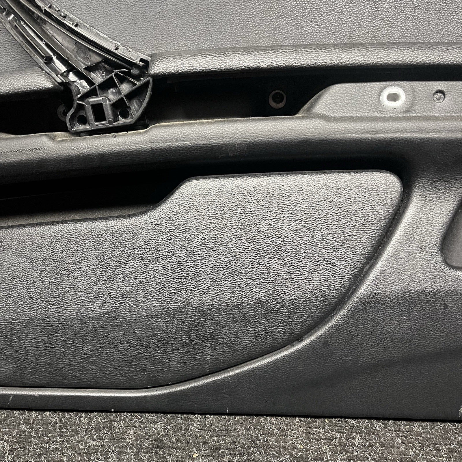 ☑️ 07-13 OEM BMW E93 E92 Front Passenger Door Card Panels Black Dakota LEATHER