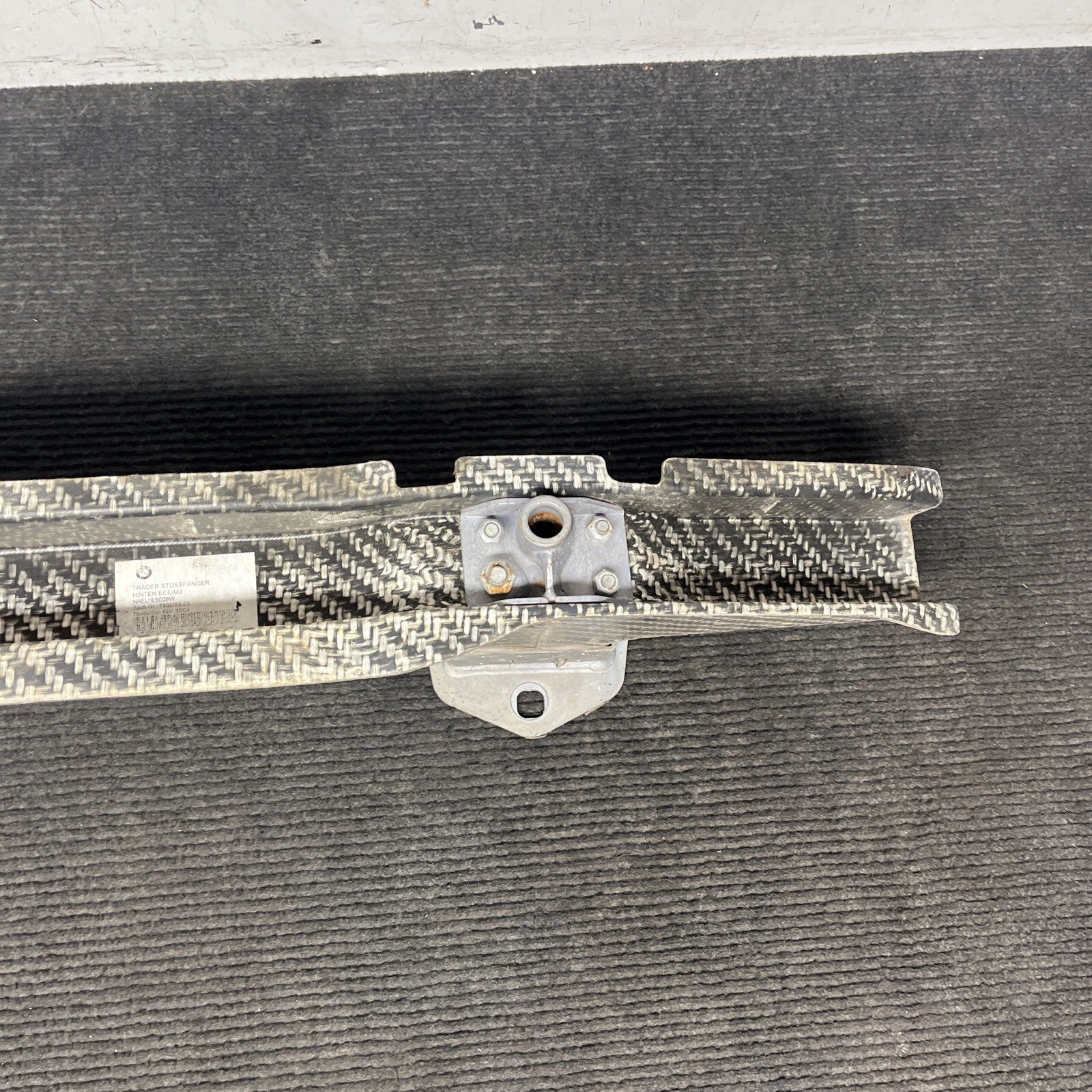 ☑️ 08-13 OEM BMW E92 E93 M3 Coupe Rear Bumper Reinforcement Rebar Carbon Fiber