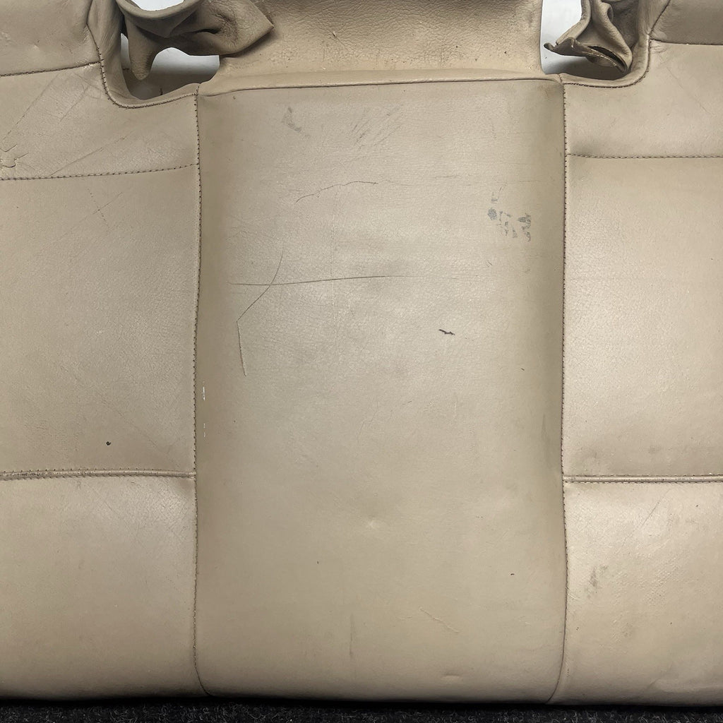 ☑️ 00-06 BMW E46 3-Series Coupe Rear Seat Bottom Bench Folding Beige Leather OEM