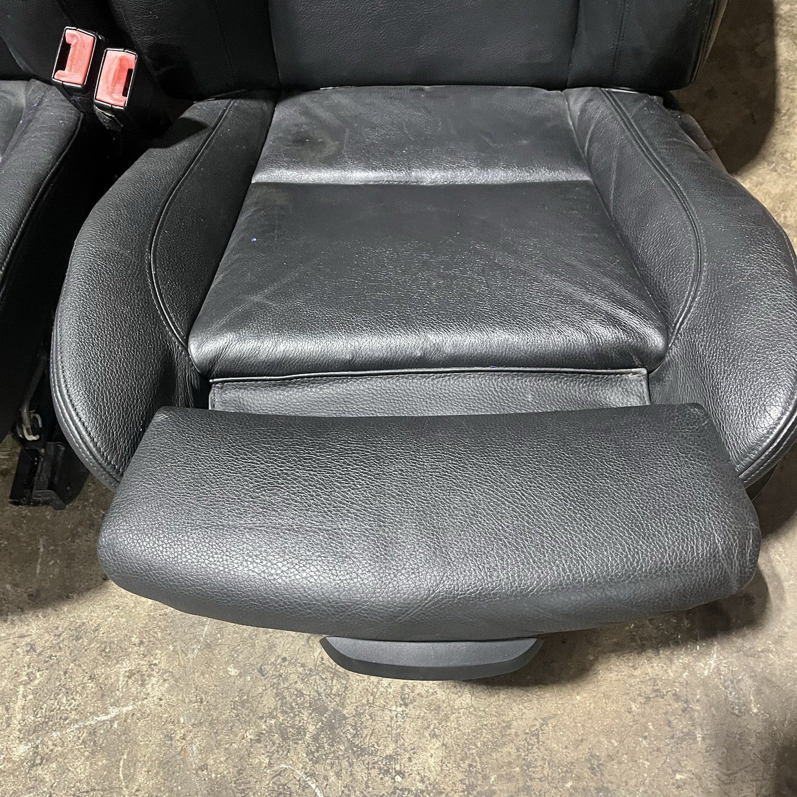 ☑️ 08-13 OEM BMW E82 128 135 Coupe Front Power Sport Seats Boston Leather Black
